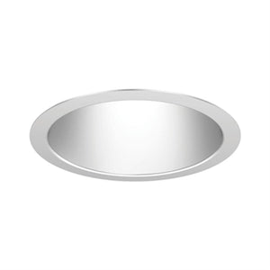 Gotham ICO 40/30 45D 120 EZ10 6AR LSS Incito 6" Round Downlight, 4000K, 3000 Lumens, 45 Degrees Beam Angle, 120V, eldoLED 0-10V ECOdrive, Clear Self-Flanged Trim, Semi-Specular Finish