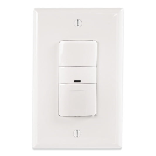 Greengate OSW-P-1001-MV-G Single Level Wall Switch Sensor (Ground Required), 180 Degree and 1000 Sq Ft Coverage, 120-277V, Gray