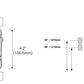 Greengate OSW-P-1001-MV-G Single Level Wall Switch Sensor (Ground Required), 180 Degree and 1000 Sq Ft Coverage, 120-277V, Gray