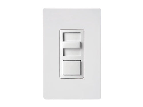 Greengate WBSD-010M-C1 1200VA, 120/277 Volt AC 60Hz, Single-Pole and 3-Way Slide Dimmer, White, Ivory and Almond Faceplate Color Kit