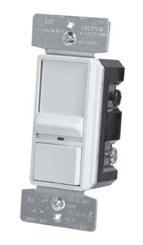 Greengate WBSD-010SLD-W Single-pole and 3-way Decorator Slide Dimmer Wallstation 0-10V, 120-277 VAC, White