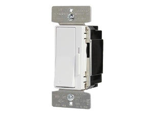 Greengate WBSD-DEC-C5 Decorator 300W LED or CFL, 600W Incandescent or Halogen or Fluorescent or Electronic Low-Voltage or Magnetic Low-Voltage Single Pole / 3-Way Dimmer, in Black / Gray / White