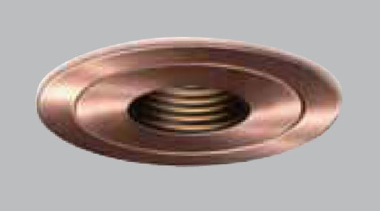 Halo Recessed 1419AC 4" Low Voltage Pinhole Downlight Baffle Trim, Black Baffle with Antique Copper Trim Ring