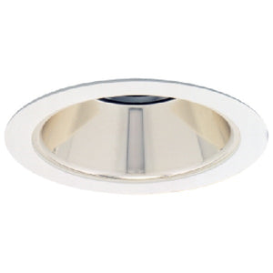 Halo Recessed 1421CG 4" Low Voltage Reflector Trim, Champagne Gold Reflector with White Trim Ring