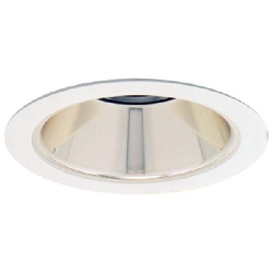 Halo Recessed 1421CG 4" Low Voltage Reflector Trim, Champagne Gold Reflector with White Trim Ring