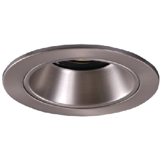 Halo Recessed 1421SN 4" Low Voltage Reflector Trim, Satin Nickel Reflector with Satin Nickel Trim Ring
