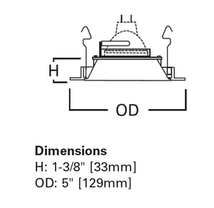 Halo Recessed 1421TBZ 4" Low Voltage Reflector Trim, Tuscan Bronze Reflector with Tuscan Bronze Trim Ring