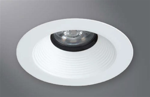Halo Recessed Lighting 1431WBWF 4" Conical Baffle, Open Trim, 35 degree Tilt, White Baffle, White Flange