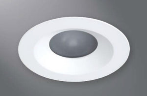 Halo Recessed Lighting 1433HWF 4" Conical Reflector, Diffuse Lens, 35° Tilt, Haze, White Flange