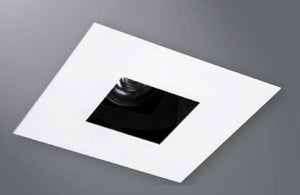 Halo Recessed Lighting 1464MW 4" Square Pinhole, Open, 35ï¿½ Tilt, Matte White