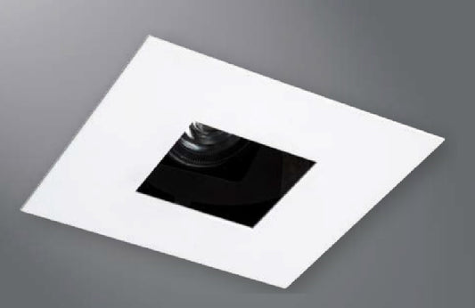 Halo Recessed Lighting 1464MW 4" Square Pinhole, Open, 35ï¿½ Tilt, Matte White