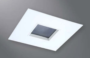 Halo Recessed Lighting 1467BNBB 4" Square Pinhole, Diffuse Lens, 35° Tilt, Brushed Nickel, Black Baffle