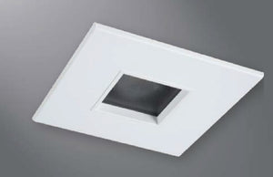 Halo Recessed 1487GBBB 4" Line Voltage Square Pinhole, Diffuse Lens, 35 Degree Tilt, German Bronze, Black Baffle