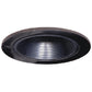 Halo Recessed 1493BC 4" Low Voltage Coilex Downlight Baffle Reflector Trim, Black Baffle with Black Chrome Trim Ring