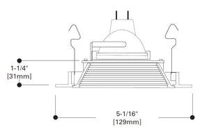 Halo Recessed 1493BC 4" Low Voltage Coilex Downlight Baffle Reflector Trim, Black Baffle with Black Chrome Trim Ring