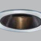 Halo Recessed 1493SL 4" Low Voltage Coilex Downlight Baffle Reflector Trim, Black Baffle with Silver Trim Ring