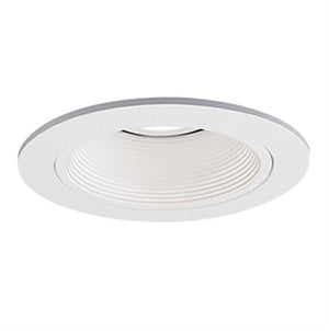 Halo Recessed 1493W 4" Low Voltage Baffle Downlight Trim, White Baffle, White Trim