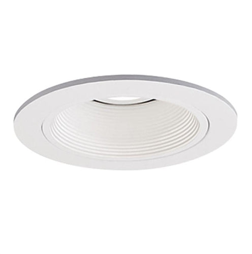 Halo Recessed 1493W 4" Low Voltage Baffle Downlight Trim, White Baffle, White Trim