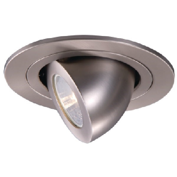 Halo Recessed 1496SN 4" Low Voltage Retractable Elbow, 60 Degree Tilt Trim, Satin Nickel