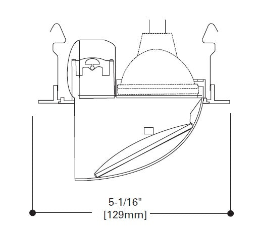 Halo Recessed 1497P 4" Low Voltage Adjustable Mirror Trim, White Trim with White Scoop