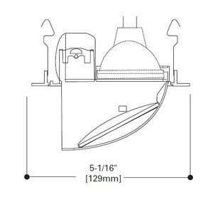 Halo Recessed 1497P 4" Low Voltage Adjustable Mirror Trim, White Trim with White Scoop