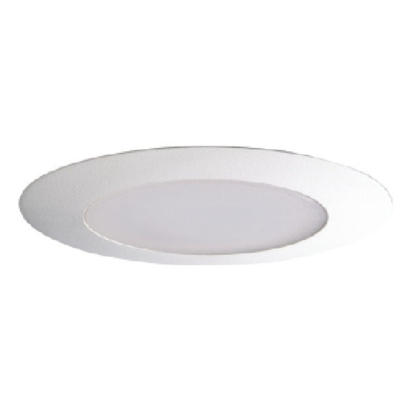 Halo Recessed 170PS 6" Albalite Lens with Reflector Shower Trim, Wet Location Listed, Polymer White Trim