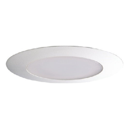 Halo Recessed 170PS 6" Albalite Lens with Reflector Shower Trim, Wet Location Listed, Polymer White Trim