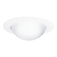 Halo Recessed 172PS 6" Frosted Glass Dome with Reflector, Wet Location Listed, White Trim, Dome Lens with Reflector