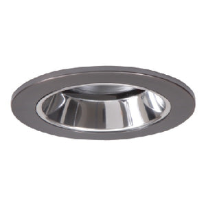 Halo Recessed 1951TBZS 4" Low Voltage Adjustable Lensed Shower Trim, Tuscan Bronze Trim, Clear Specular Splay Reflector