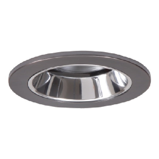 Halo Recessed 1951TBZS 4" Low Voltage Adjustable Lensed Shower Trim, Tuscan Bronze Trim, Clear Specular Splay Reflector