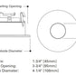 Halo Recessed 3002WHC 3" Adjustable Pinhole Reflector Trim, White with Specular Clear Reflector