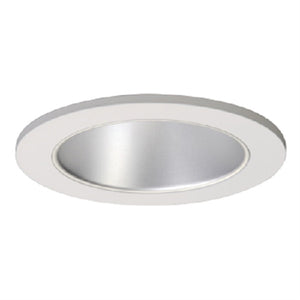 Halo Recessed 3004WHH 3" Adjustable Trim Reflector, 35 Degree Tilt, 360 Degree Orientation, White with Haze Reflector