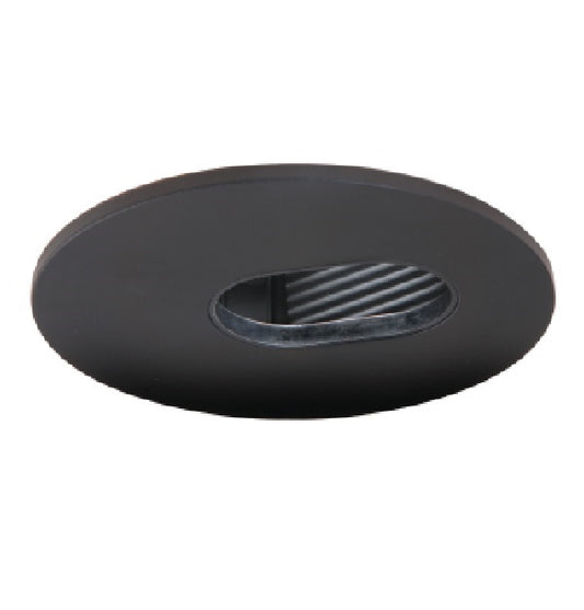 Halo Recessed 3006BKBB 3" Adjustable Slot Trim, Black with Black Baffle