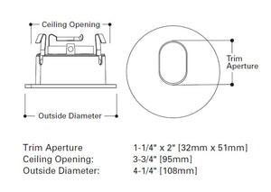 Halo Recessed 3006BKBB 3" Adjustable Slot Trim, Black with Black Baffle