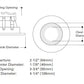 Halo Recessed 3008FG 3" Shower Trim, White with Frosted Glass