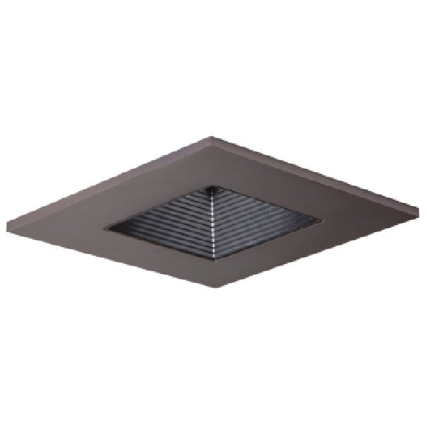 Halo Recessed 3011TBZBB 3" Square Baffle Downlight Trim, Tuscan Bronze with Black Baffle