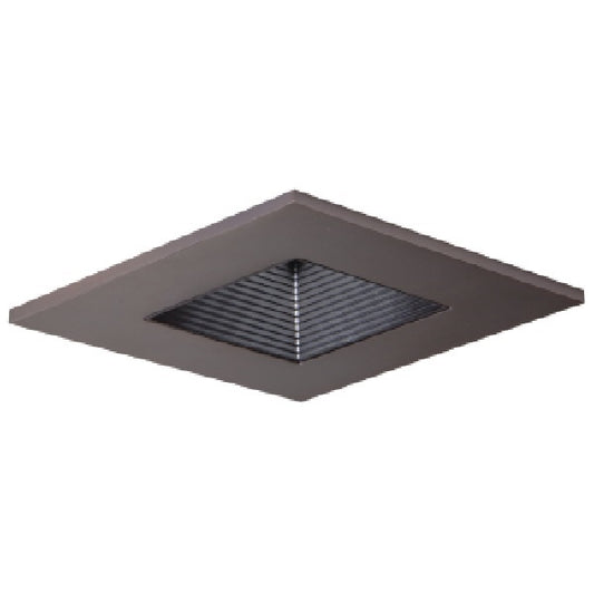 Halo Recessed 3011TBZBB 3" Square Baffle Downlight Trim, Tuscan Bronze with Black Baffle