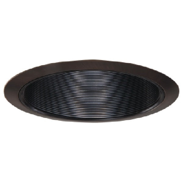 Halo Recessed 310TBZ 6" Coilex Baffle with Metal Trim Ring, Tuscan Bronze Trim, Black Baffle