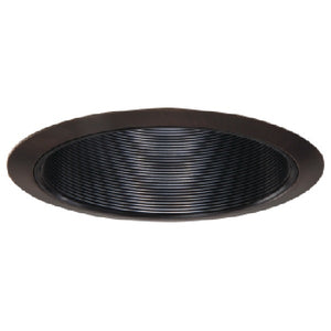 Halo Recessed 310TBZ 6" Coilex Baffle with Metal Trim Ring, Tuscan Bronze Trim, Black Baffle