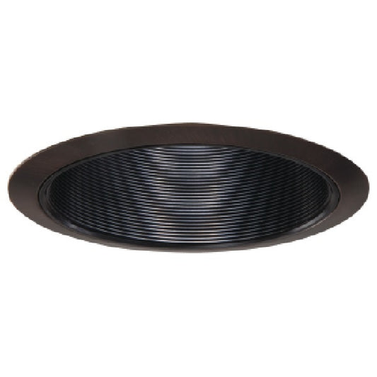 Halo Recessed 310TBZ 6" Coilex Baffle with Metal Trim Ring, Tuscan Bronze Trim, Black Baffle