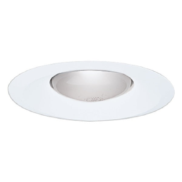 Halo Recessed 327P 6" Open Splay and Wall Wash Trim for BR30 and PAR30 Lamps, White Splay Trim, Socket Bracket