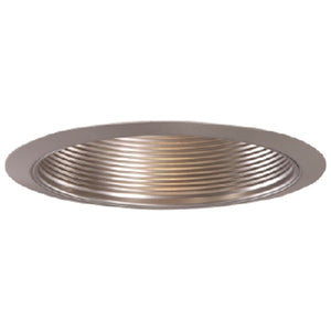 Halo Recessed 353SN 6" Metal Baffle Trim, Satin Nickel Baffle, Satin Nickel Trim