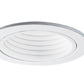 Halo Recessed 4001WB 4" Line Voltage Plastic Step Baffle Trim, White Baffle White Trim