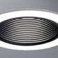 Halo Recessed 4010BB 4" Line Voltage Metal Baffle, Black Baffle White Trim
