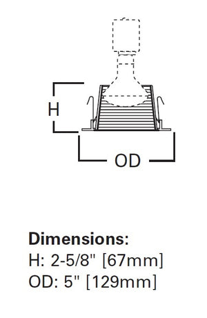 Halo Recessed 4013WB 4" Line Voltage Full Cone Metal Baffle, White Baffle White Trim