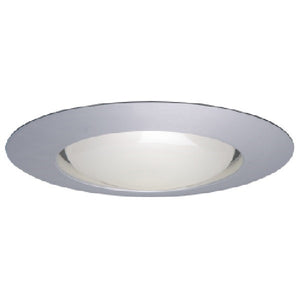 Halo Recessed 401AL 6" Open Trim for  BR40 and R40 Lamps, Satin Aluminum Open Trim