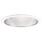 Halo Recessed 404C 6" Specular Full Reflector Trim for A-Lamps, Clear Specular Reflector, White Trim