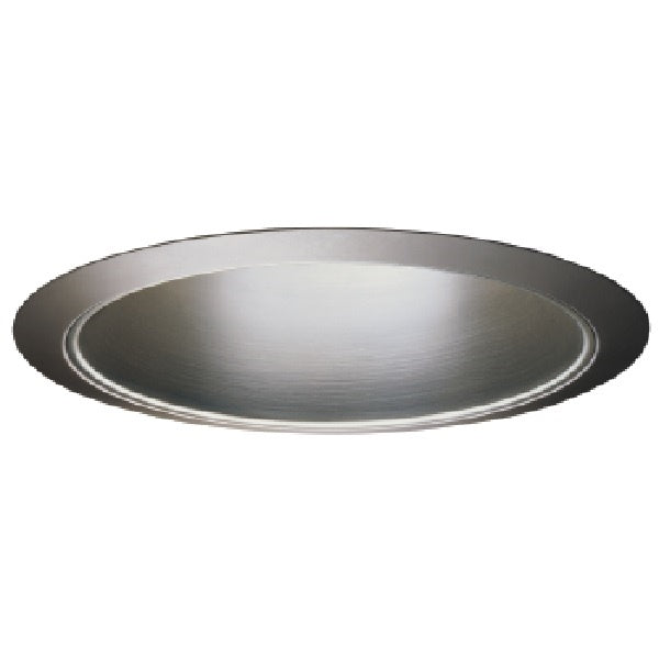 Halo Recessed 404SN 6" Specular Full Reflector Trim for A-Lamps, Satin Nickel Reflector, Satin Nickel Trim