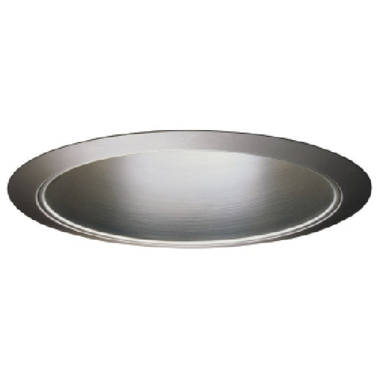 Halo Recessed 404SN 6" Specular Full Reflector Trim for A-Lamps, Satin Nickel Reflector, Satin Nickel Trim
