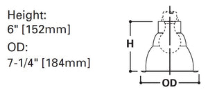 Halo Recessed 4051P 6" Self-Flanged White Reflector, White Trim